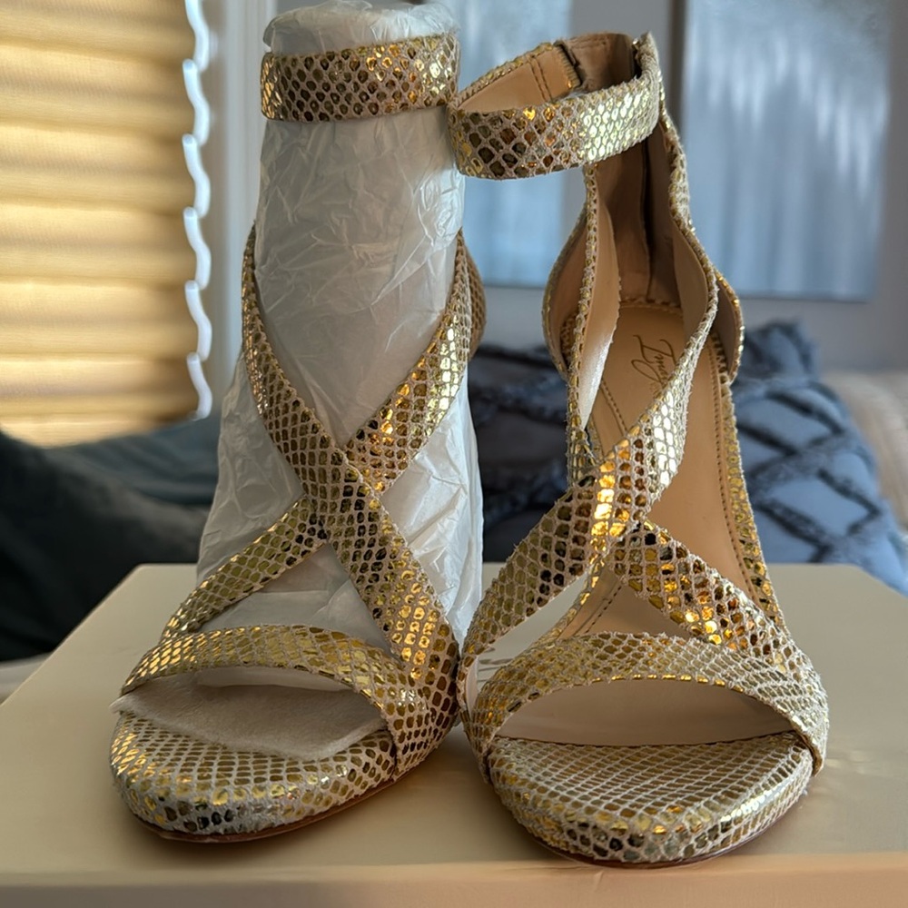 Vince Camuto imagine line. High heel ankle strap sandal pump